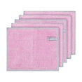 thumbnail image 4 of Siruishop 4xWire Dishwashing Rags Mesh Microfiber Cleaning Cloth for Pots Cookware Sinks Pink 5Pcs 4 Pcs, 4 of 8