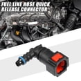 thumbnail image 2 of Unique Bargains Car Fuel Line Hose Quick Release Connector 90 Degree 5/16" 7.89mm SAE to 1/4" 6mm Hose Red 2 Pcs, 2 of 6