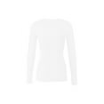 thumbnail image 2 of Bozzolo Women's RT1200 Basic Round Neck Long Sleeve T Shirt Top White S, 2 of 3
