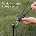 thumbnail image 3 of Toystoory Polea Cuerda de trinquetes de metal Toldo portátil Correa de amarre Colgador ajustable de alta resistencia Almacén al aire libre carpas, 3 of 6