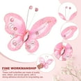 thumbnail image 3 of Uxcell 12Pcs Butterflies for Crafts 2.2" Organza Butterflies for DIY Craft Home Decor Light Pink, 3 of 6