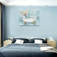 thumbnail image 5 of AEFER Bathroom Mermaid Wall Art Mermaid Tail Wall Decor Blue Bathtub Pictures Canvas Print Painting Artwork for Bathroom Toilet Restroom Home Decoration Frame: 11x14in, 5 of 6