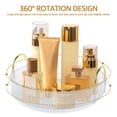 thumbnail image 3 of YOPTOP 2-Tier Lazy Susan 360 Rotating Makeup Organizer Cosmetics Storage Display Case  Gold,gold,1-tier, 3 of 9