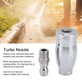 thumbnail image 2 of Boquilla de lavadora de alta presión, boquilla giratoria de acero inoxidable de 3600PSI para lavadora de alta presión, boquilla turbo, diseño de última generación, 2 of 8