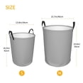 thumbnail image 2 of Large Laundry Basket with Handles - gray Kids Baby Dirty Clothes Laundry Hamper for Bedroom Aesthetic, 2 of 5