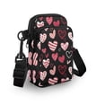 thumbnail image 3 of HELLHERO Mushroom and Butterfly Pattern Design Double Zipper Sling Bag with Lightweight for Women Messenger Bag, 3 of 7