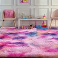 thumbnail image 2 of ZENELESS Area Rug 6x9 for Living Room Fluffy Rugs Indoor Shaggy Carpet for Girls Bedroom Muticolor, 2 of 10