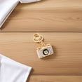 thumbnail image 4 of OULII  Assorted Color Zinc Alloy Camera Keychain Rhinestone for Decor 2Pcs, 4 of 8