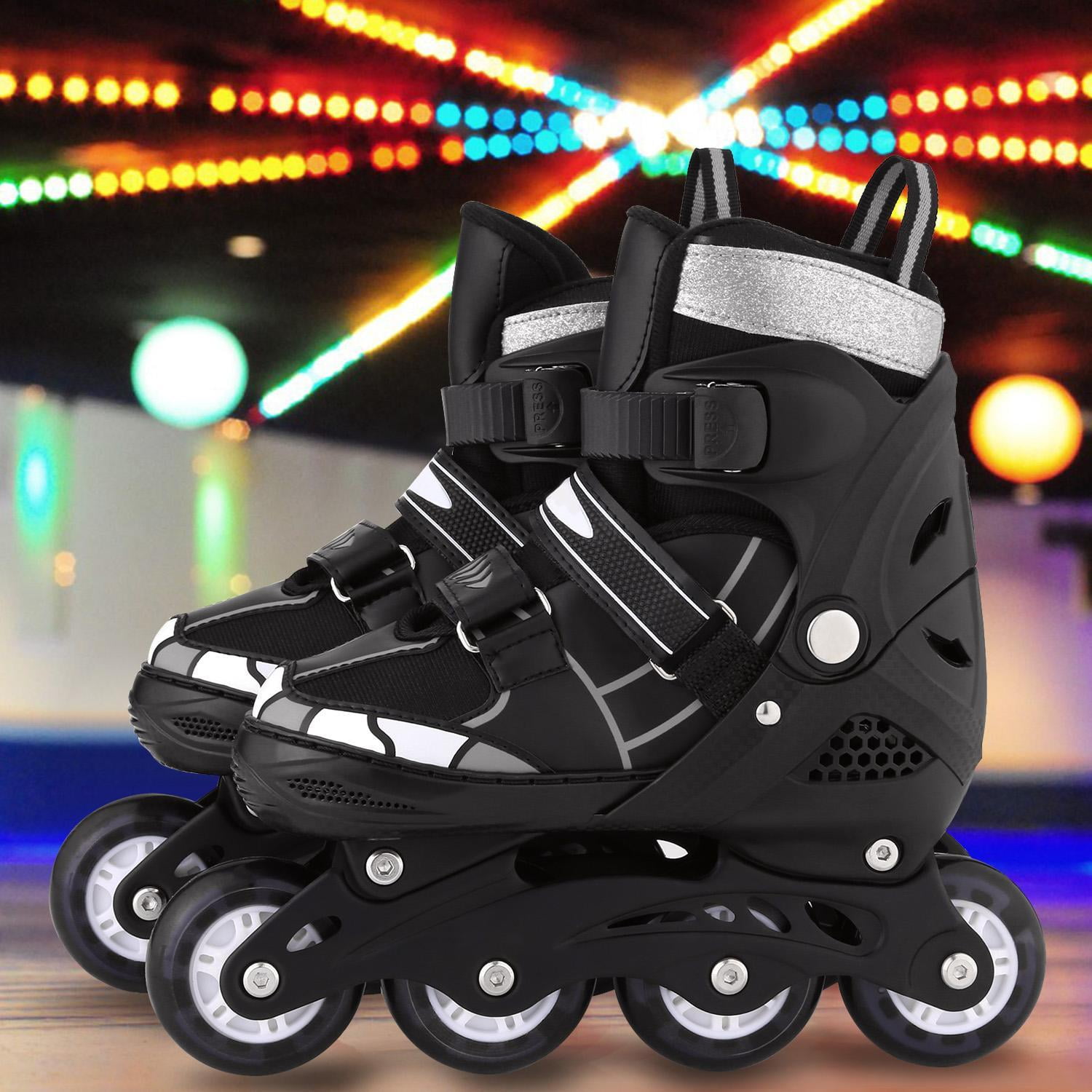 Adjustable Inline Skates with Light up Wheels, Beginner Skates for Kids