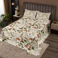 thumbnail image 2 of Erosebridal Botanical Mushroom Coverlet Set King, Green Leaves Bedding Set 3-Piece, 2 of 5