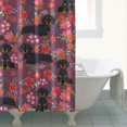 thumbnail image 4 of Dachshund Dog and Flower Floral Shower Curtain 72"x84" ,Bathroom Decorative Shower Curtains Set with 12 Hooks,Modern Waterproof Washable Shower Curtain, 4 of 6