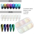 thumbnail image 4 of 6 Grids Chrome Nail Powder Chrome Pearl Nail Powder Set Nail Glitter Powder Effect for Manicure Nail Art Decoration, 4 of 10