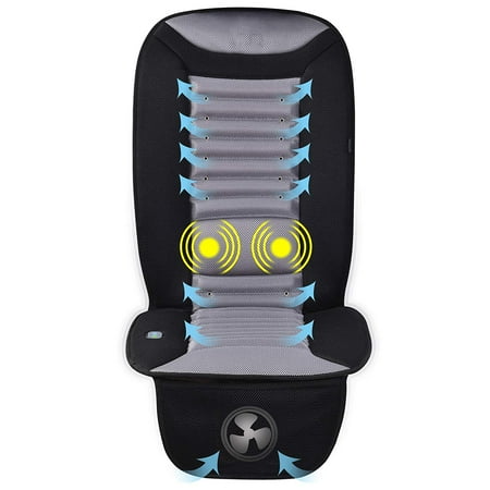 Seat Padded Fan - SNAILAX Cooling Car Seat Cushion with Massage, Car Seat Cooling Pad,Air Conditioned Seat Cover with Car Fan for Car Truck Home and Office