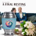 thumbnail image 4 of JAGASY Music Combo Urn for Families - Funeral Blue Urns for Human Ashes Male - 3 Inch Mini Cremation Urn for Female - 10 Inch Blue Large Urns for Tribute - (1 Large, 4 Tiny), 4 of 7