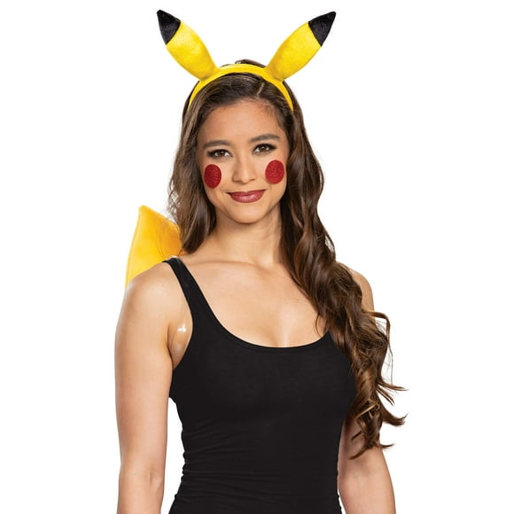 Pokemon Pikachu Headband & Tail Costume Accessory Kit | 14+