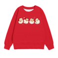 thumbnail image 3 of Odeerbi Toddler Boys Girls Christmas Crewneck Sweatshirts Fall Winter Pullover Sweatshirt Kids Long Sleeve Christmas Pattern T-shirt Sweatshirt Top Toddler Clothes Red, 3 of 4