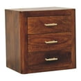 thumbnail image 3 of Lesuto Luca Nightstand - Modern, Wood, 3 Drawers, 3 of 11