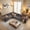 Gray(Plush Corduroy Fabric), variant on Ovios 130" Modular Sectional Sofa L Shaped Couch with Pillows 6-Seater Extra Deep Seat Convertible Cloud Couches for Living Room, Black