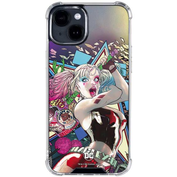 Skinit DC Comics Harley Quinn Action Pose iPhone 14 Plus Clear Case