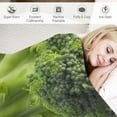 thumbnail image 3 of QZHH Vegetable Throw Blanket 3D Broccoli Theme Plush Blanket for Bed Sofa Couch Botanical Sherpa Blanket Breathable Warm Fuzzy Blanket Green Plant Room Decor Throw, 3 of 6