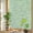 Auqamarin LightYellow Beige, variant on Rainbow Window Privacy Film, Sage Green Static Cling Window Film PVC, Grid Checkered Plaid Gingham Lattice Trellis No Glue UV Blocking Glass Covering, Removable Stained Glass Sticker 17.7''x39.3''