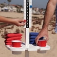 thumbnail image 4 of GoSports ScoreCaddy Outdoor Score Board & Drink Stand Set, White, Great for Lawn Games, 4 of 6