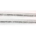 thumbnail image 1 of 1/4'' Metallic Silver Fringe 1/4'' Inch (7mm) Wide- Silver Flat Flat Braid 1 Sided 10 Yards), 1 of 4