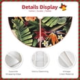 thumbnail image 5 of Kll Watercolor Tropical Flowers Christmas Tree Skirt 48",Party Decorations Farmhouse For Christmas Decorations Holiday Party, 5 of 8