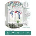 thumbnail image 2 of Independence Day Tie Up Curtains for Windows 45 Inch Length Balloon Curtains Kitchen Adjustable Balloon Window Shade Eucalyptus Leaves Country Wood Grain Tie Up Bathroom Curtain Window 52"x45", 2 of 6