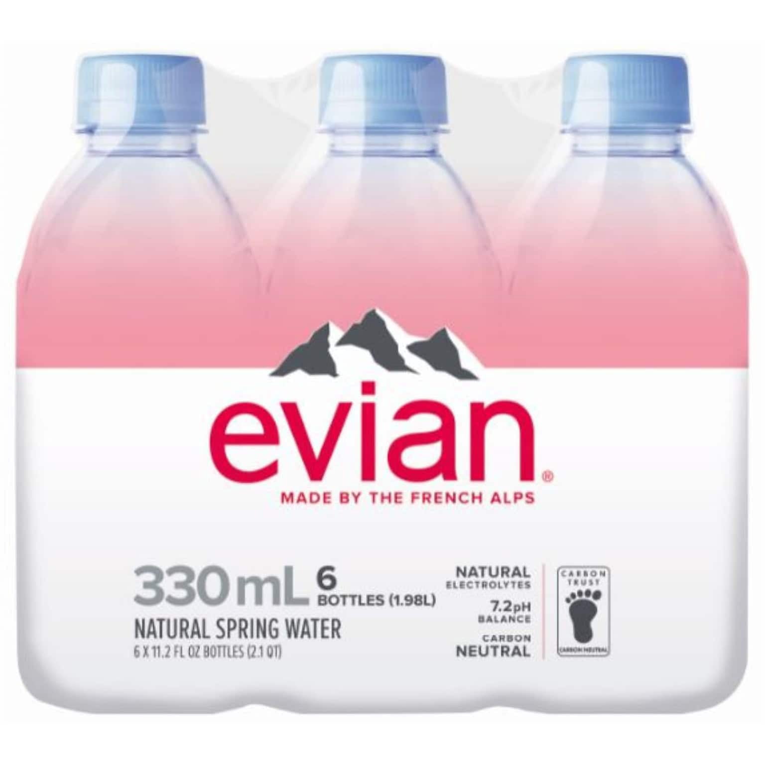Evian Natural Spring Water, 11.2 oz Bottles, 24 Pack – Pure Natural Spring Water