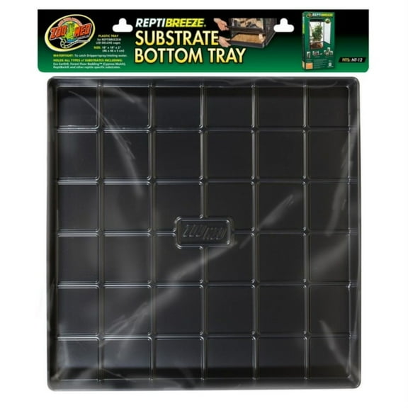 Zoo Med ReptiBreeze Substrate Bottom Tray - Tray for NT12 - (18"L x 18"W x 2"H)
