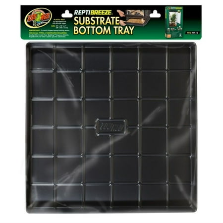 UPC: 0097612092127 | Zoo Med ReptiBreeze Substrate Bottom Tray – Tray for NT12 – (18 L x 18 W x 2 H)