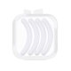 thumbnail image 1 of Qarigey Recambios para rizador de pestañas, no fáciles de romper, flexibles, reutilizables, mano de obra fina, reemplaza la tira adhesiva, Pinceles de maquillaje y herramientas Blanco (Cuatro), 1 of 5
