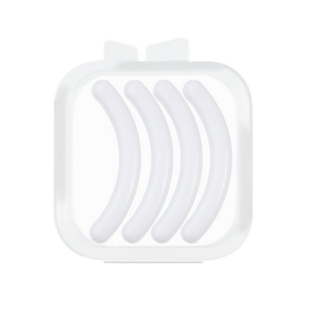 Eyelash Curler Refills Flexible Replacement Pads Rubber Solid Fine Workmanship Heavy-duty Practical Replace the Adhesive Strip White (Four)