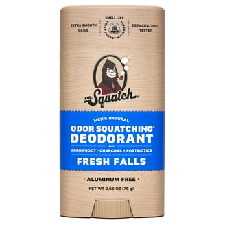 Dr. Squatch Natural Deodorant for Men, Wood Barrel Bourbon, 2.65