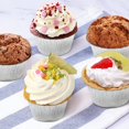 thumbnail image 3 of Greenparty Cupcake Liner, 150 Pack Aluminum Foil Baking Cups 4 Ounce Muffin Liners, Silver, 3 of 7