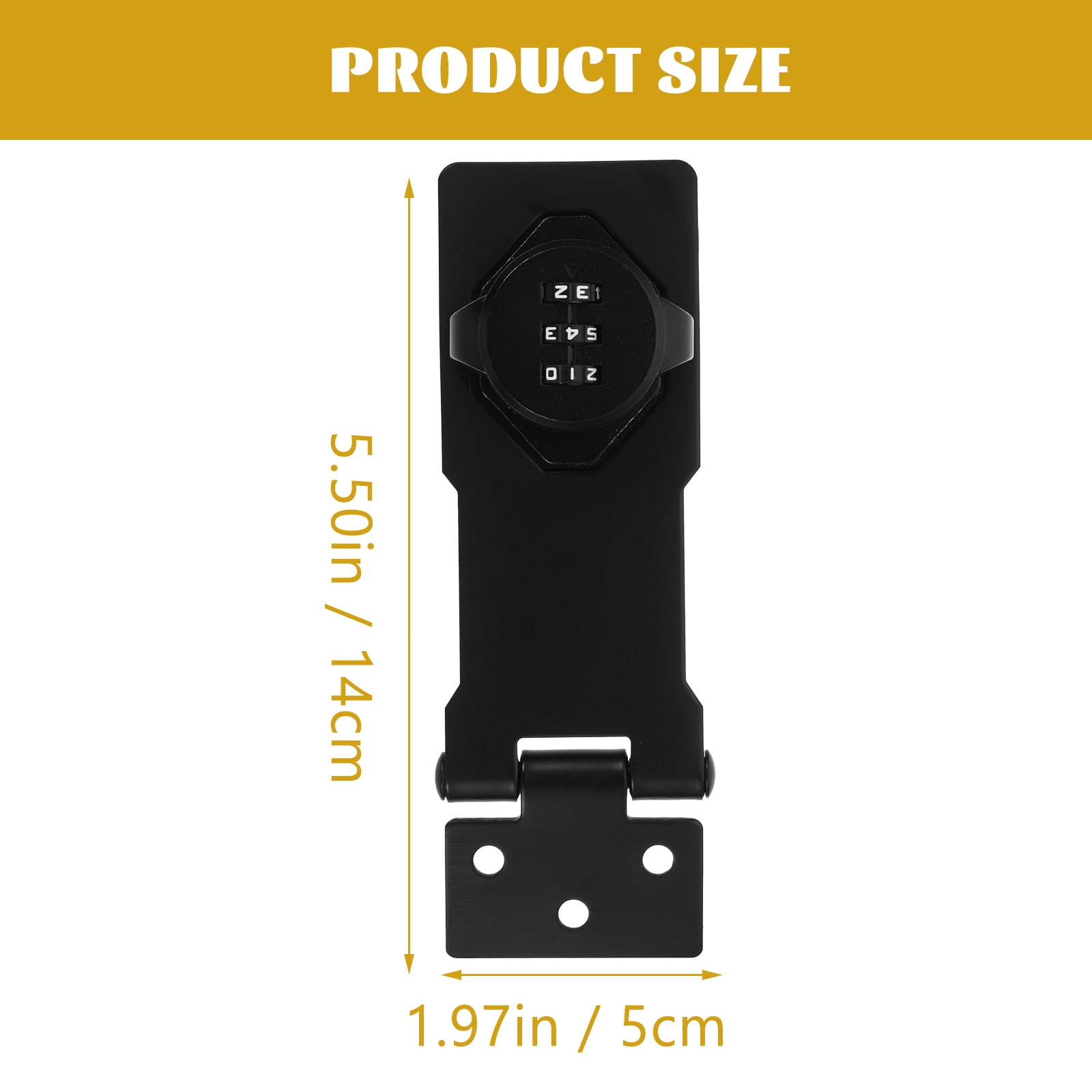 Tineasur Combination Cabinet Lock Keyless Security Lock For Cabinets Durable Design 2pcs For Home Office