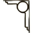 thumbnail image 4 of Ekena Millwork 2"W x 10"D x 12"H Maria Wrought Iron Bracket, (Triple center brace), Antiqued Pale Gold, 4 of 8