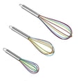 thumbnail image 3 of Whisk Silicone, 3 Piece Kitchen Whisk With Stainless Handle Whisk Small Whisk Set For Mixing, Whisking, Whipping, Frothing And Stirring, 3 of 4