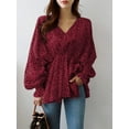 thumbnail image 3 of ZANZEA Womens Tops Shirts Cuff Puff Sleeve Korean Casual Cable Blouses, 3 of 5