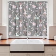 thumbnail image 2 of Kids Girls Curtains 2 Panels Set, Ballerinas Dancing Among Puppet Unicorns Flying Butterflies on a Grey Backround, Window Drapes for Living Room Bedroom, 55W X 39L Inches, Multicolor, by Ambesonne, 2 of 3