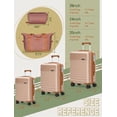 thumbnail image 7 of Concepten 5-piece hard shell luggage set, airline approved lightweight rolling luggage with TSA lock and travel bag, 7 of 7