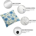 thumbnail image 4 of SHANXI Blue Floral Flower Blue Decorative Sofa 20x20in, 4 of 5