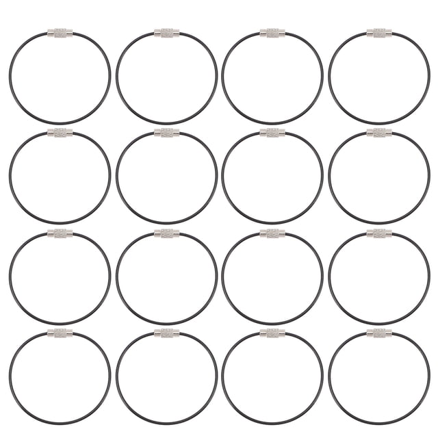 MasteelfCA 100pcs Key Chain Ring Key Ring Heavy Duty Binder Ring Luggage Loop Accessory