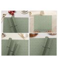 thumbnail image 5 of Unique Bargains 4 Pcs Diamond Pattern Polyester Heat Resistant Washable Placemats Green, 5 of 6