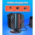 thumbnail image 3 of Estación de Carga 4 en 1 para Controles Joy-con Nintendo Switch 2 Joycon Charging Grip Base Cargador RGB con Indicadores LED Rapido y Seguro + Cable USB C, 3 of 6