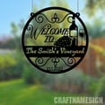 thumbnail image 3 of Craftnamesign Custom Vineyard Garden Metal Sign, Outdoor Vineyard Farm Metal Hanging, 3 of 4