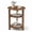 Rustic Brown, variant on ZEXVIDA Round Side Table, 3-Tier Small Round End Table WithOpen Storage Shelves, Nightstand for Small Spaces, Living Room,Rustic Brown