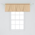 thumbnail image 2 of Ambesonne Geometric Window Valance, Cats Eye Pattern, 54" X 18", Orange Fern Green White, 2 of 3