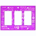 thumbnail image 2 of Metal Light Switch Plate Cover Cafe Diner Coffee Sign Purple COF039, 2 of 13